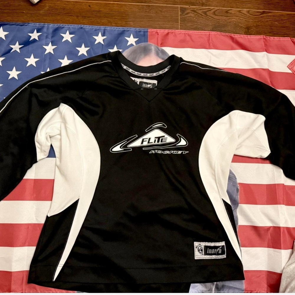 HOCKEY Black and White Long Sleeve Jersey cute oversized